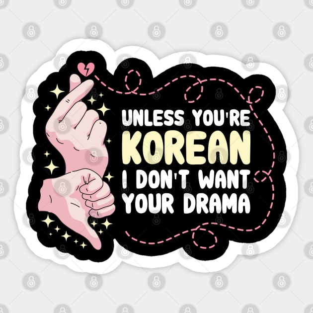 K-Drama Gift for Korean Drama Lovers Sticker by Design Seventytwo